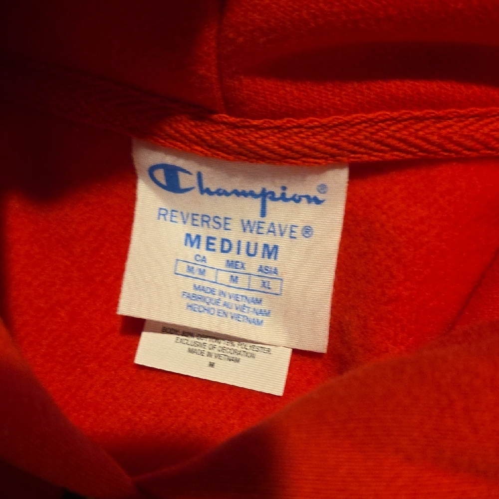 2 Piece Champion Red Hoodie with Mickey Mouse Graphic - Picture 4 of 5